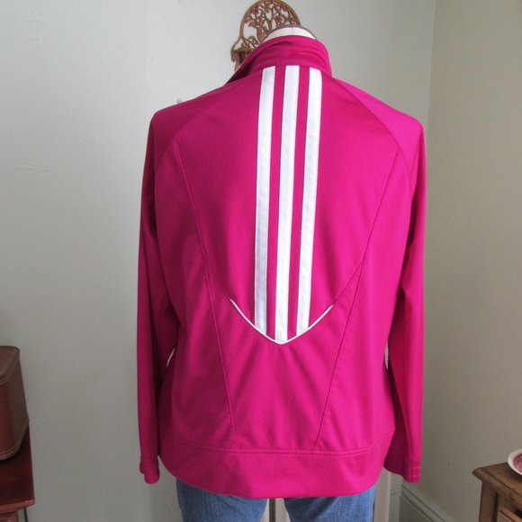 Adidas Raspberry Two-way Zip Jacket - Picture 3 of 6